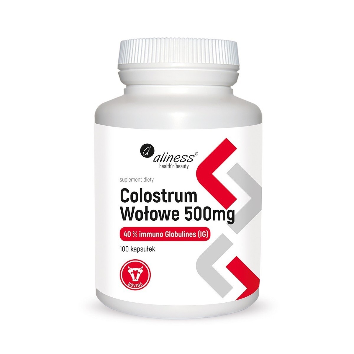 Colostrum Wołowe IG 40% 500 mg x 100 kaps.