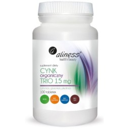 Aliness Cynk Organiczny Trio 15 mg x 100 tabletek