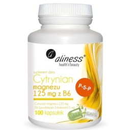 Aliness Cytrynian Magnezu 125 mg z B6 (P-5-P)