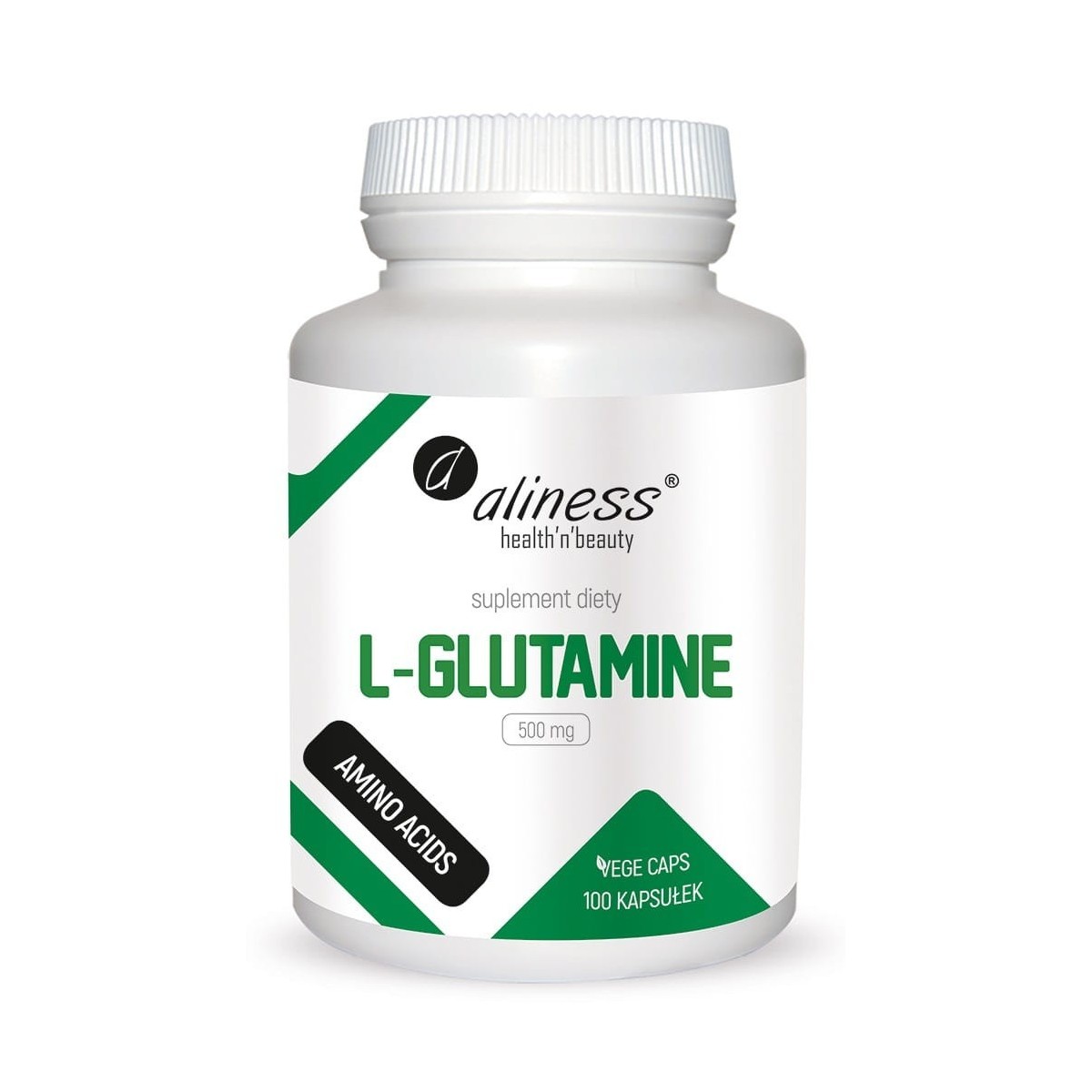 Aliness L-Glutamine 500 mg x 100 Vege caps.